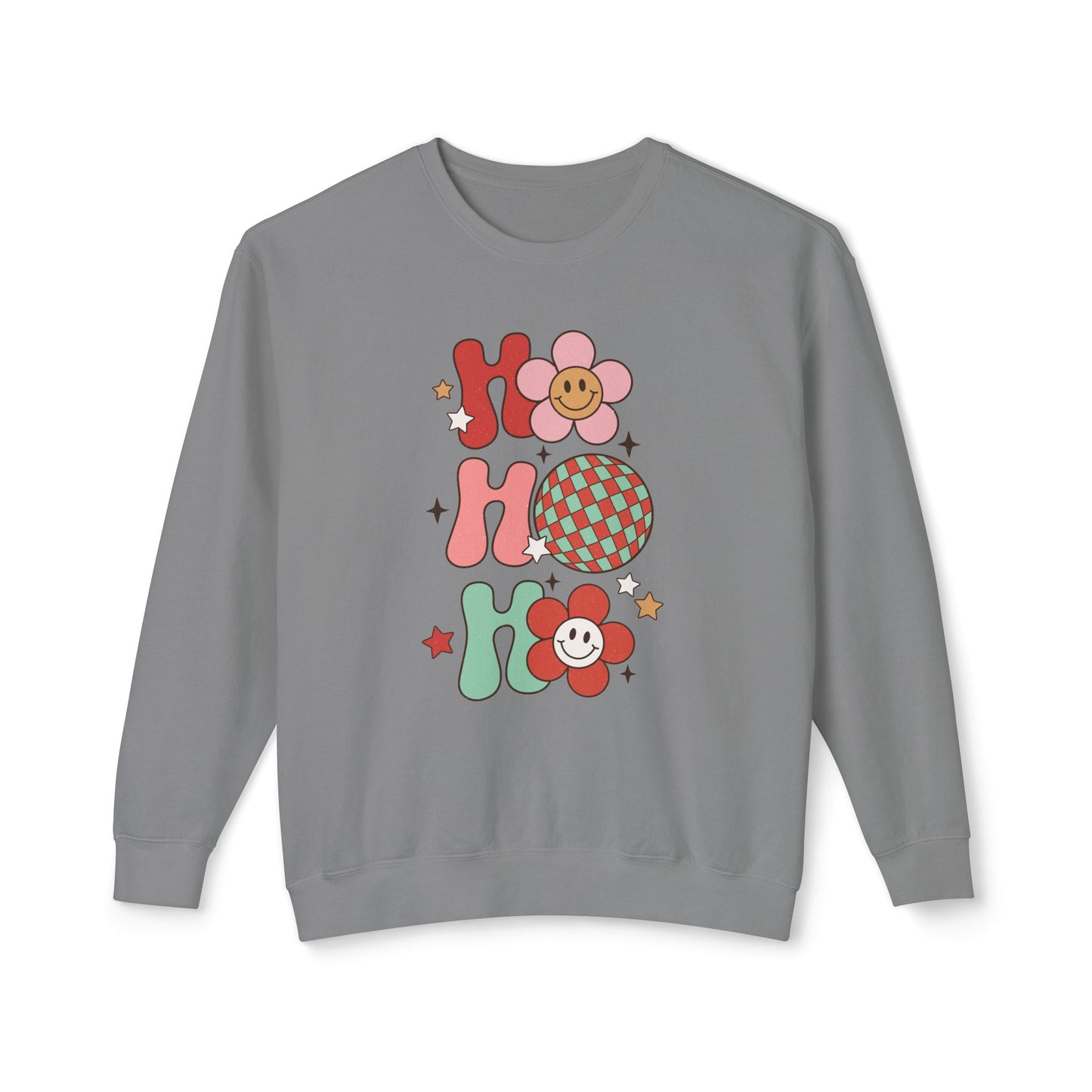 Festive Unisex Crewneck Sweatshirt - 'Ho Ho Ho' & 'Holly Jolly Babe' Design