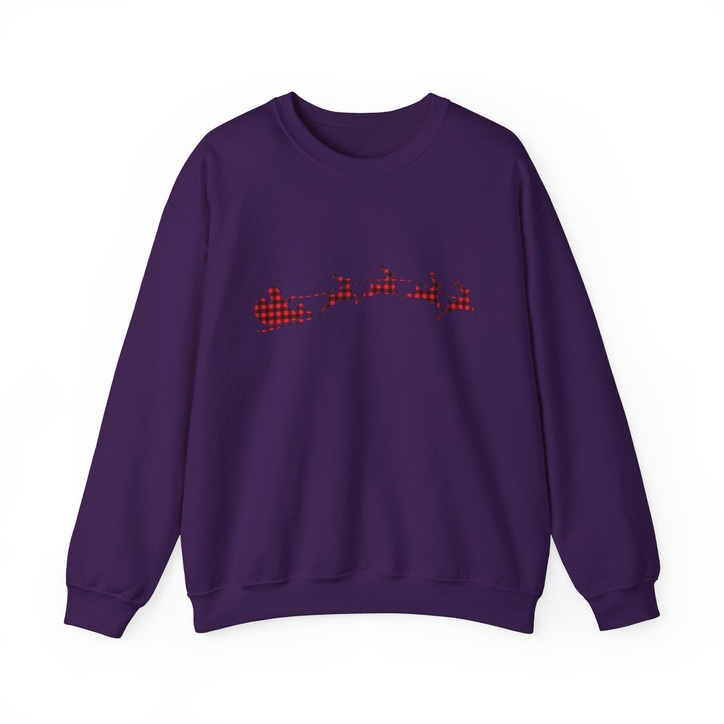 Unisex Christmas Crewneck Sweatshirt - Rudolph & Santa's Reindeer Treats Design