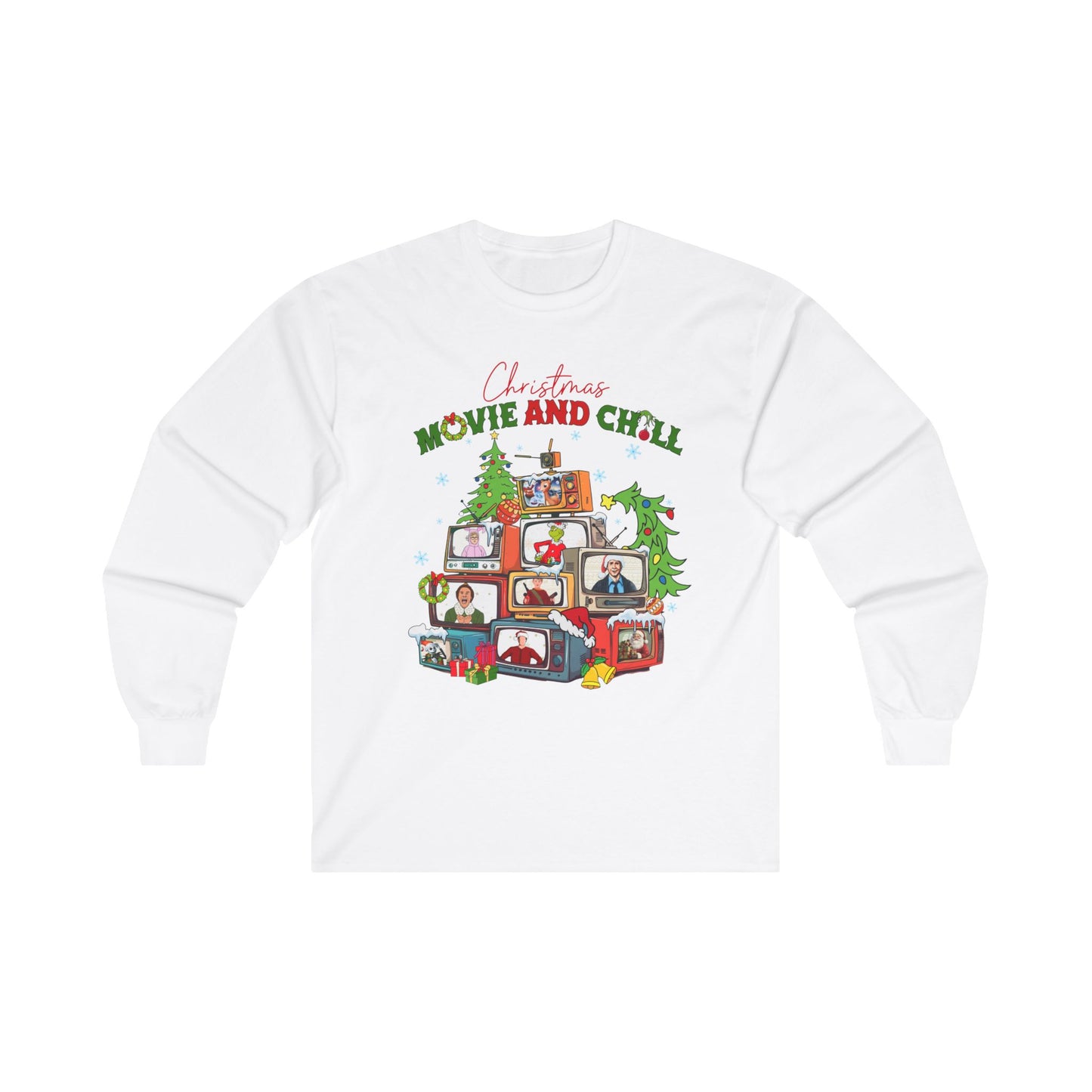 Christmas Movie and Chill Long Sleeve Tee