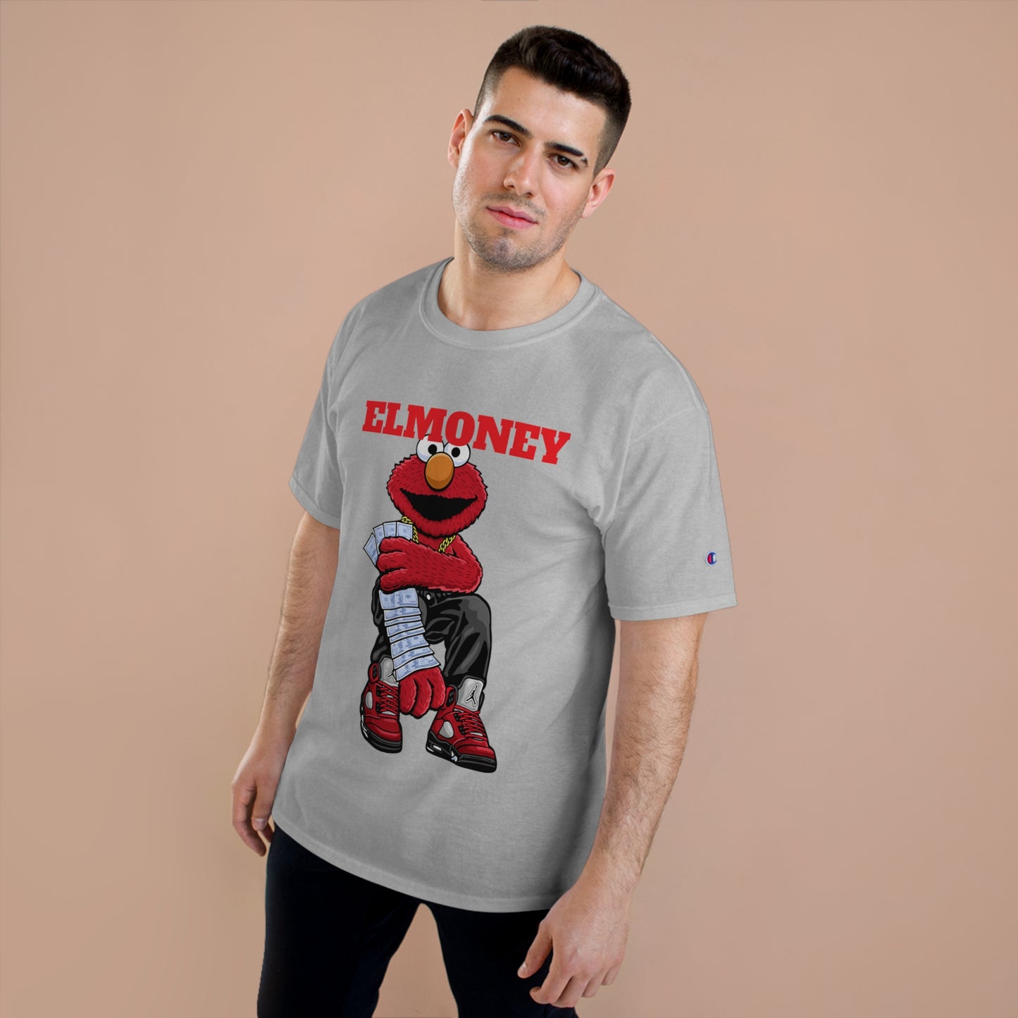 Elmo Champion T-Shirt with Money Design