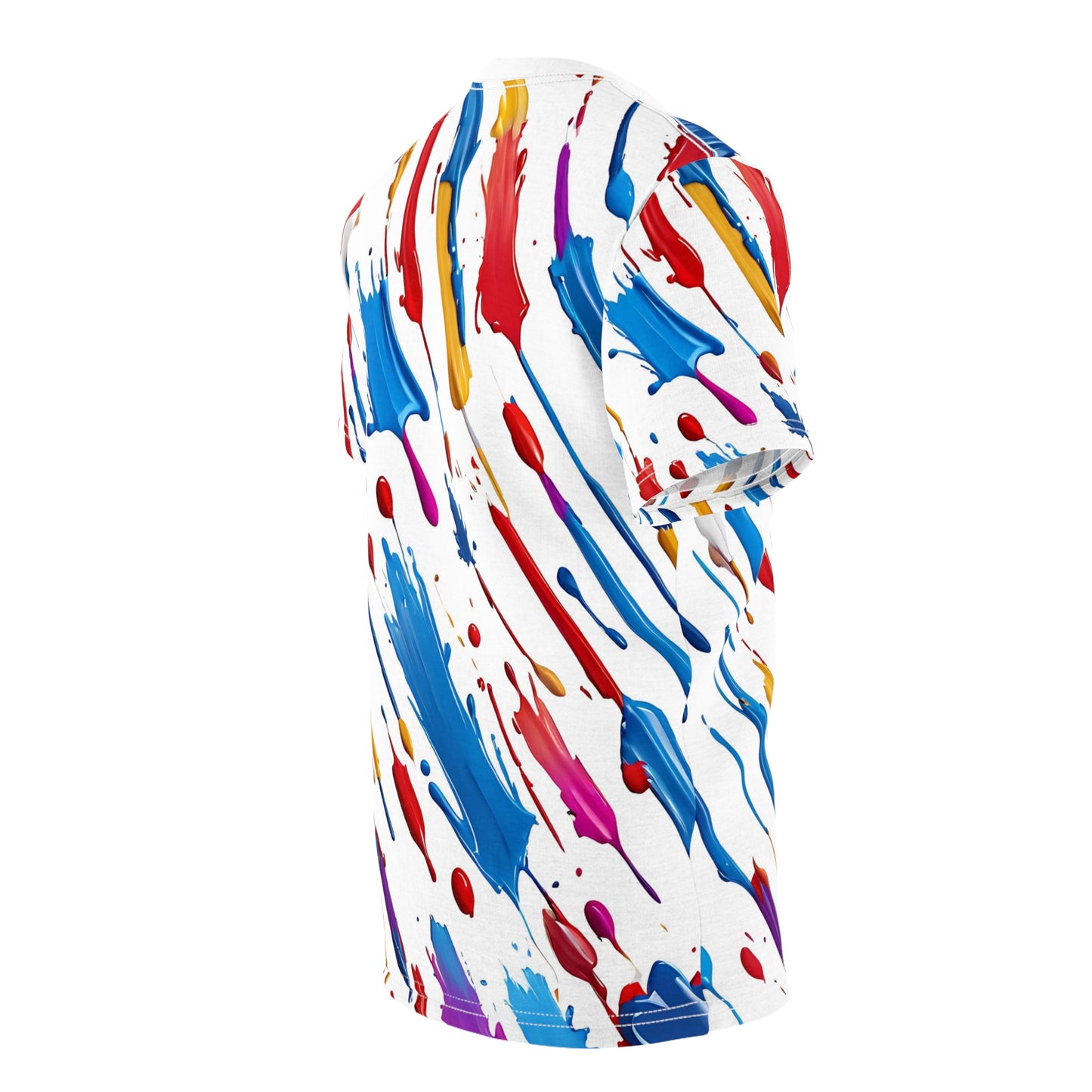 Colorful Paint Splash Unisex Tee - Artistic Graphic Shirt for Creative Souls