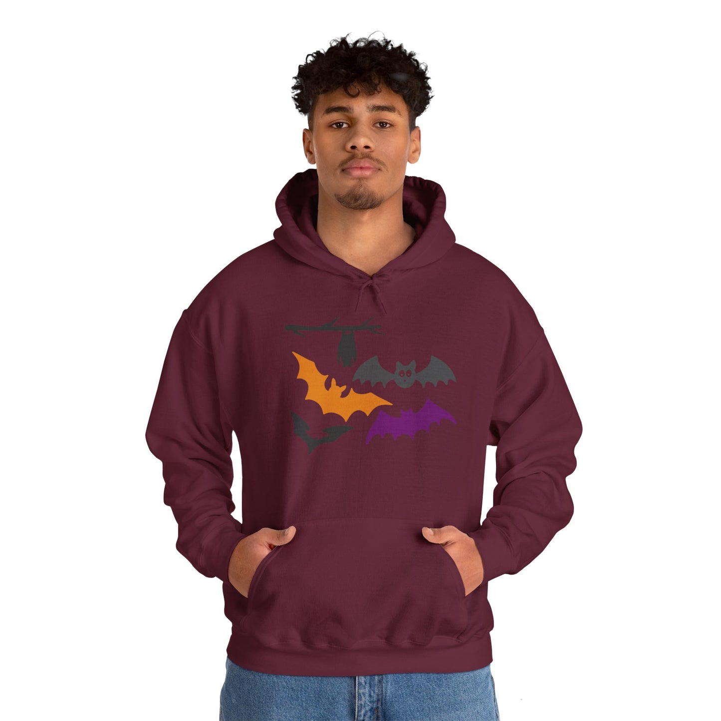 Halloween Bats Heavy Blend™ Hooded Sweatshirt
