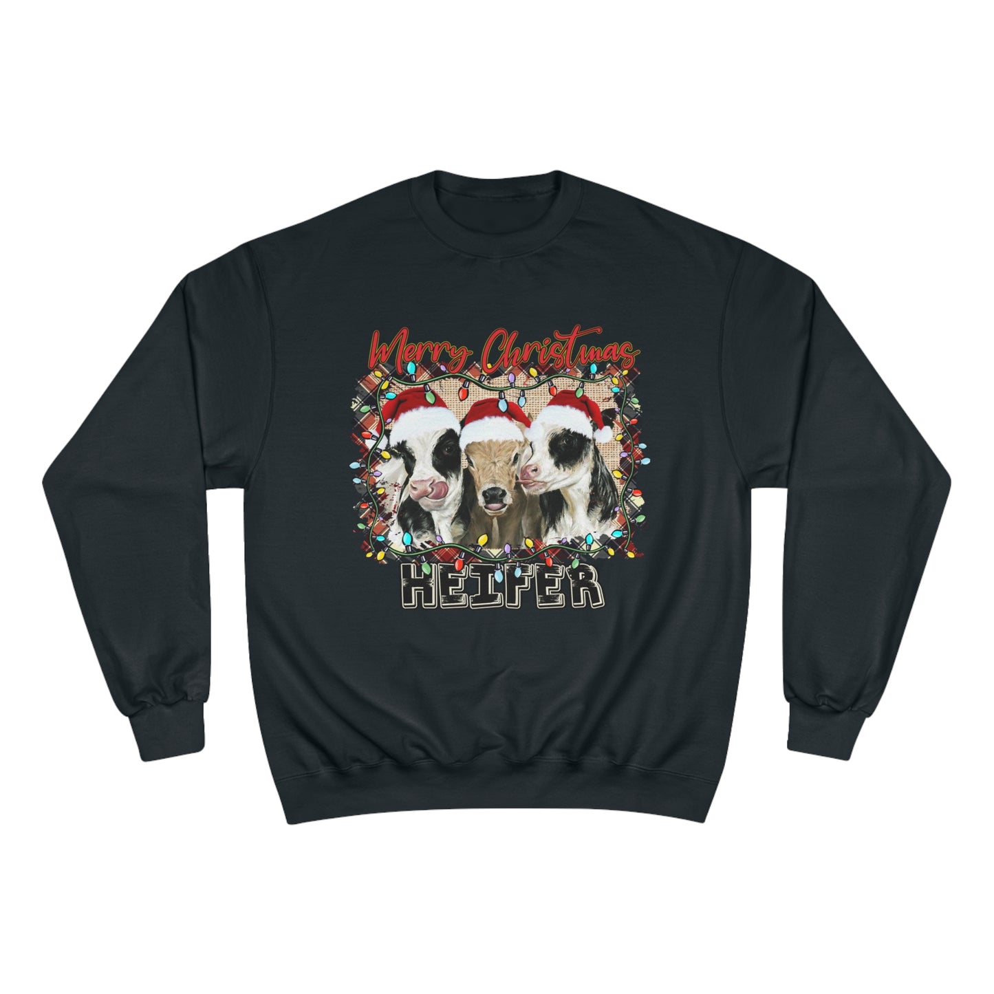 Merry Christmas Heffer Champion Sweatshirt