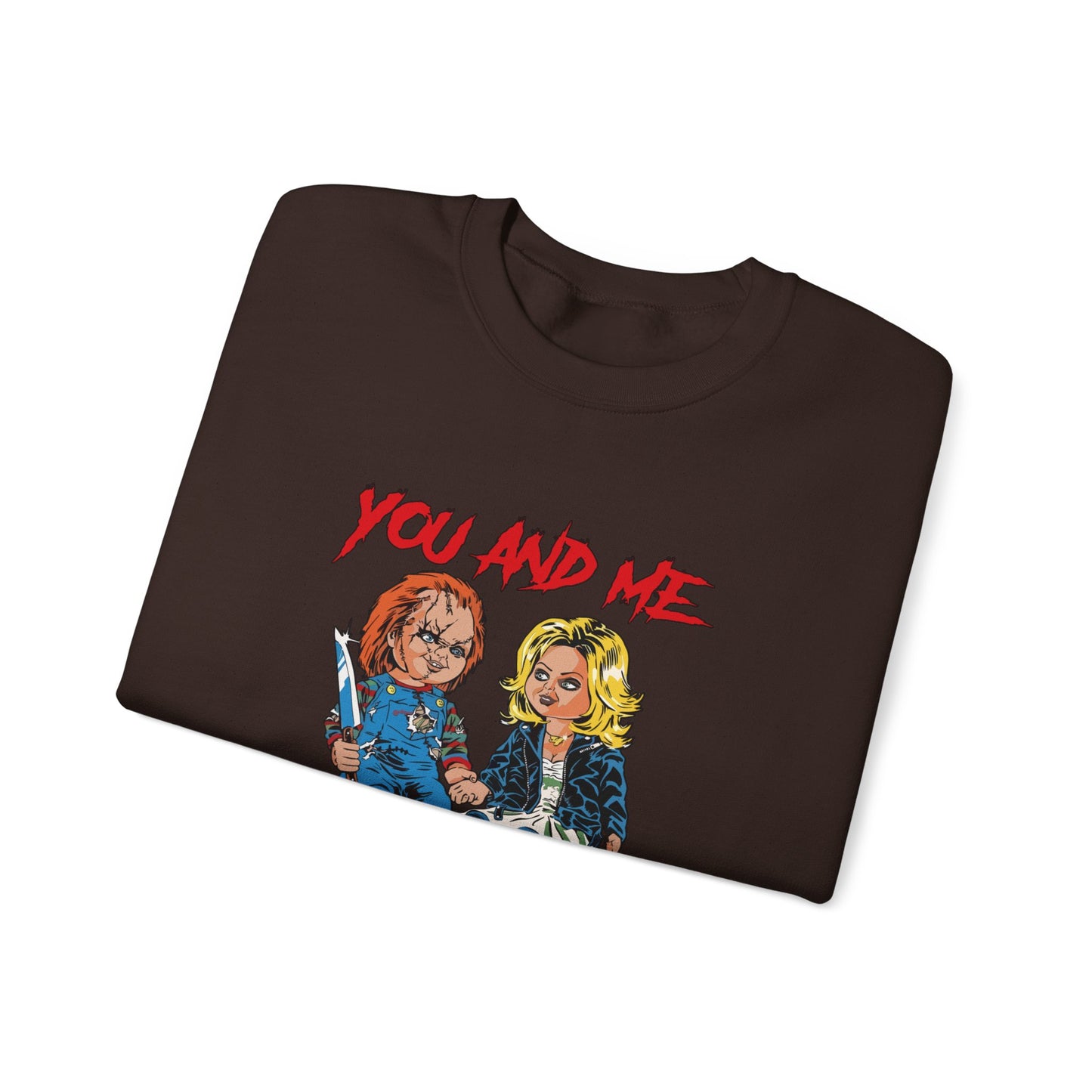 Chucky and bride Halloween Sweatshirt
