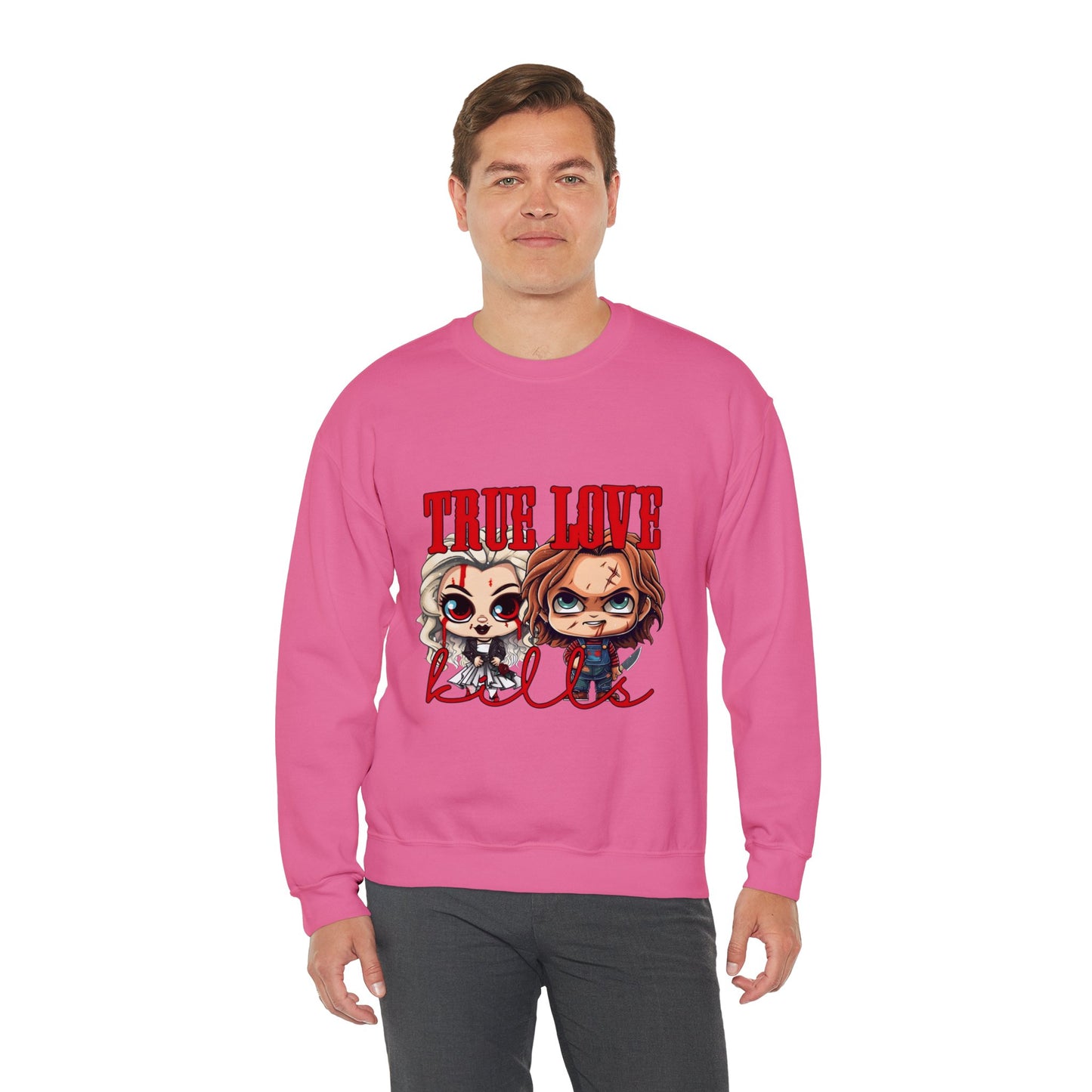 Chucky and bride Halloween Sweatshirt
