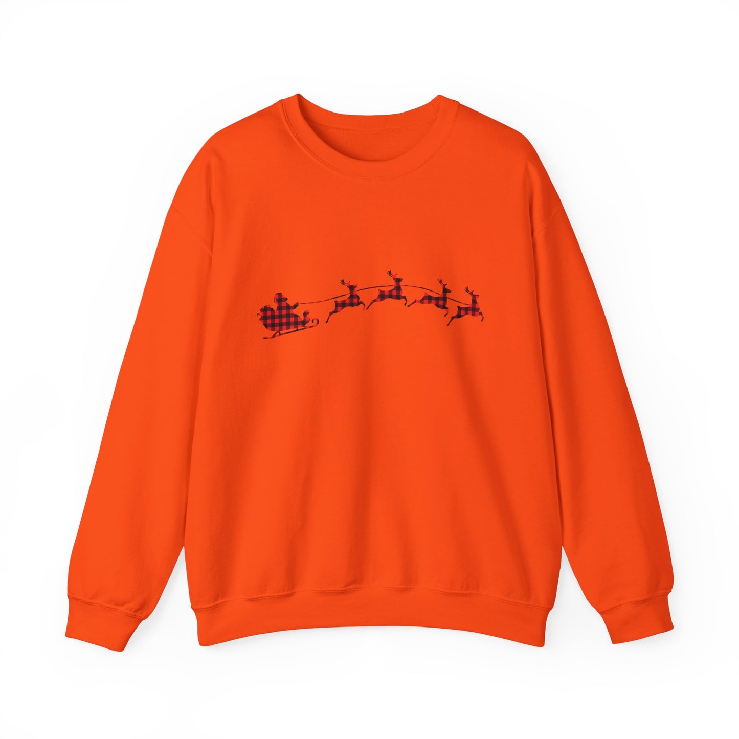 Unisex Christmas Crewneck Sweatshirt - Rudolph & Santa's Reindeer Treats Design