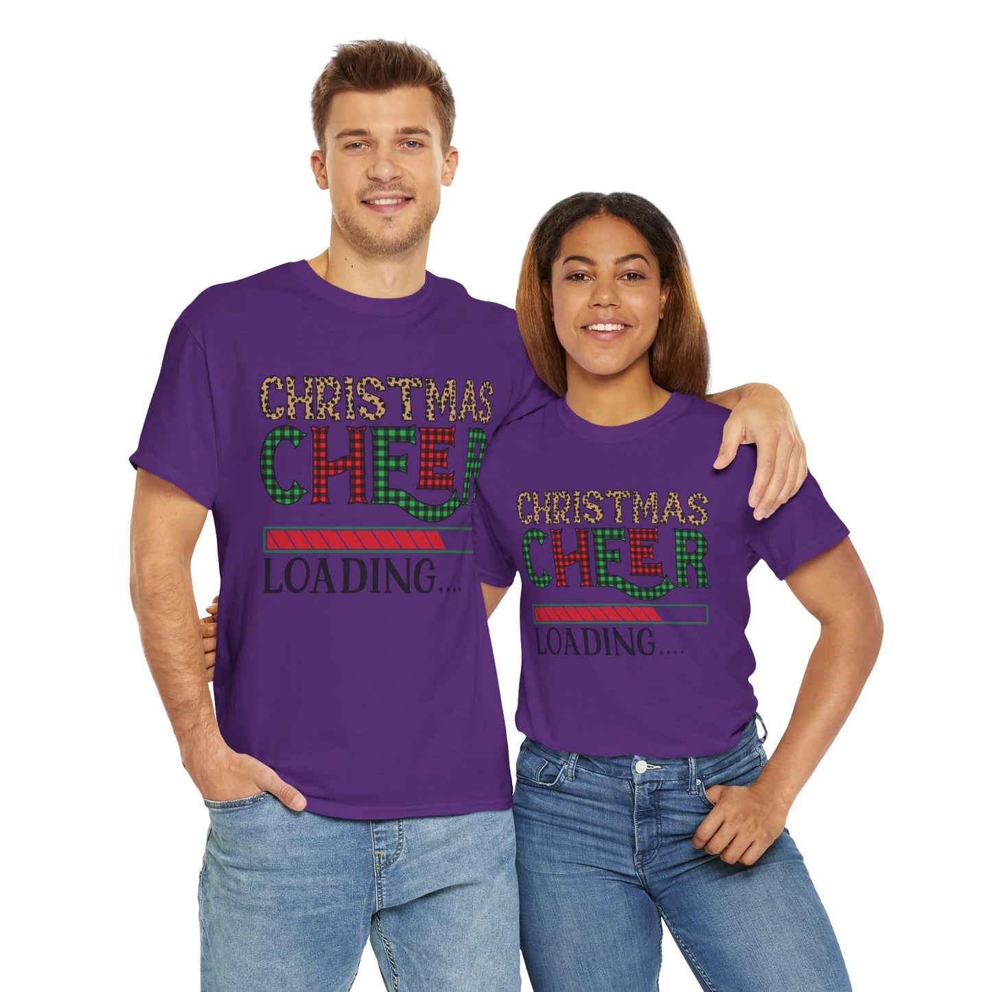 Christmas Cheer Loading Unisex Heavy Cotton Tee