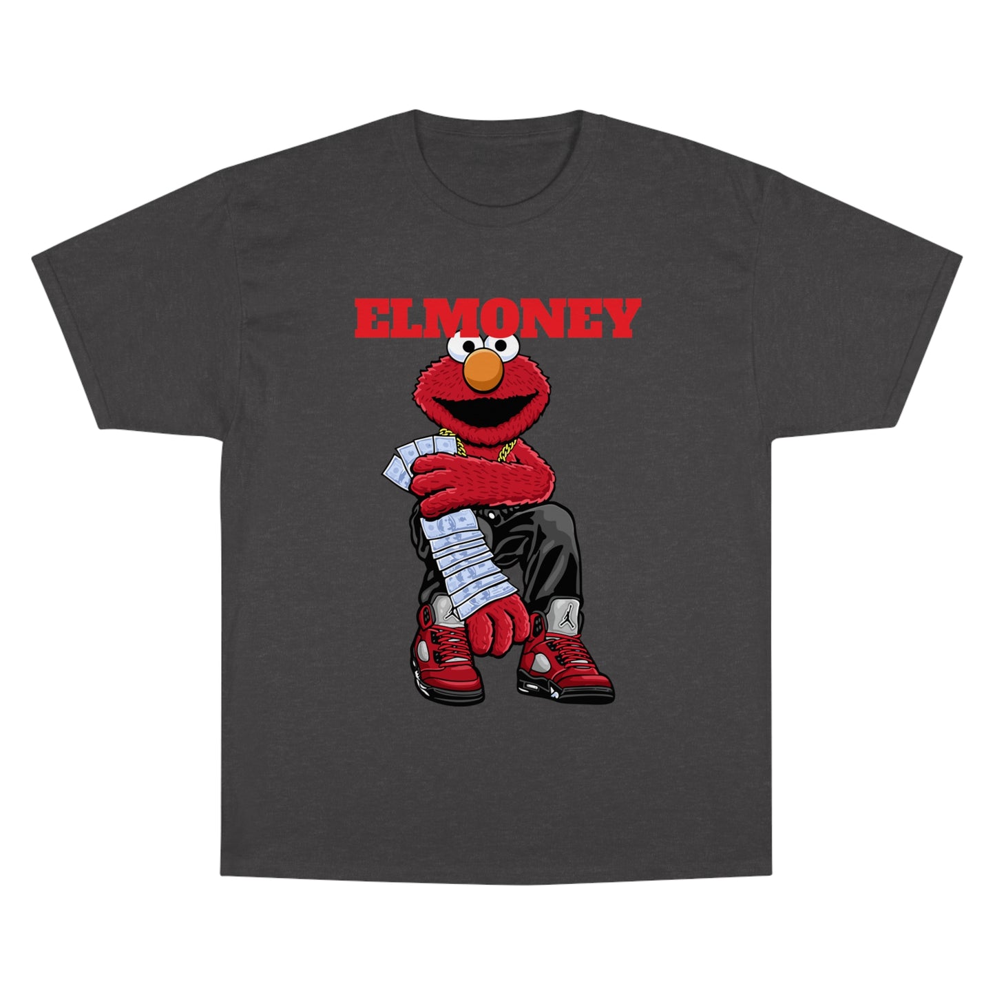 Elmo Champion T-Shirt with Money Design