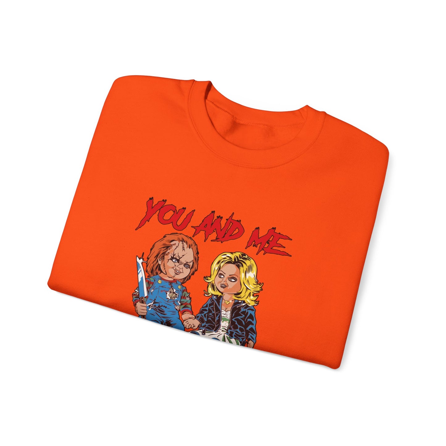 Chucky and bride Halloween Sweatshirt