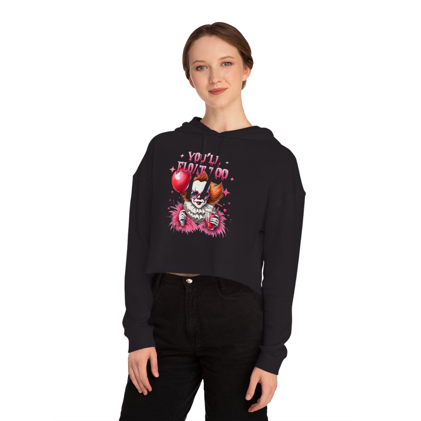 Halloween Cropped Hooded Sweatshirt