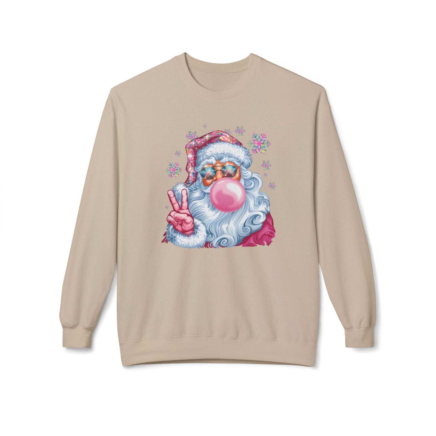 Santa Claus Midweight Softstyle Fleece Crewneck Sweatshirt