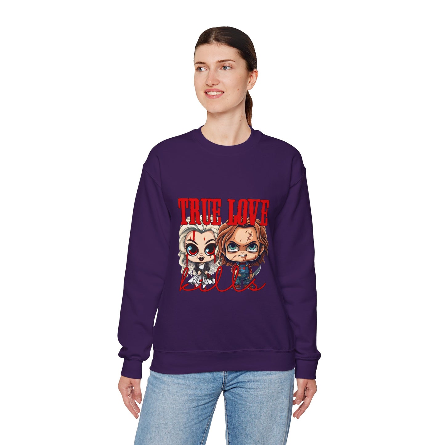 Chucky and bride Halloween Sweatshirt