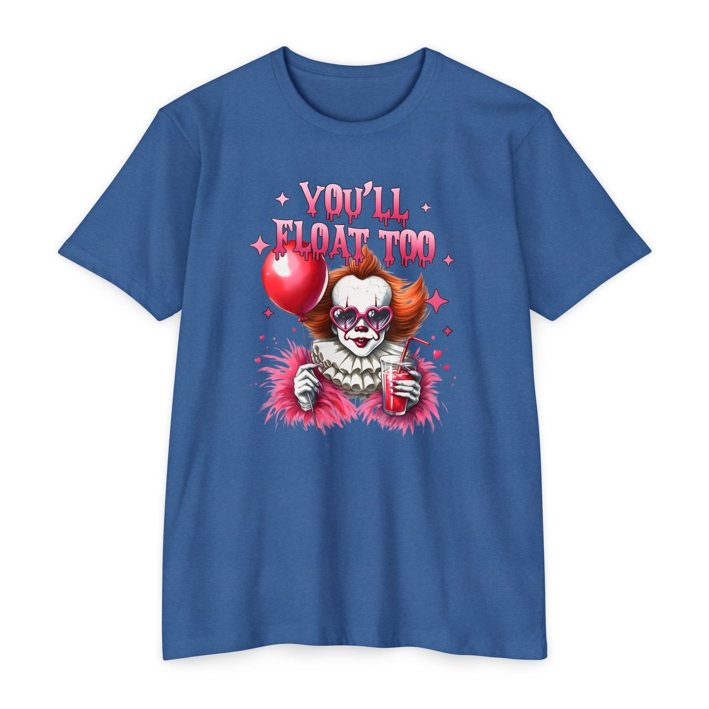 Spooky CVC Jersey T-Shirt - "You'll Float Too" Horror Tee