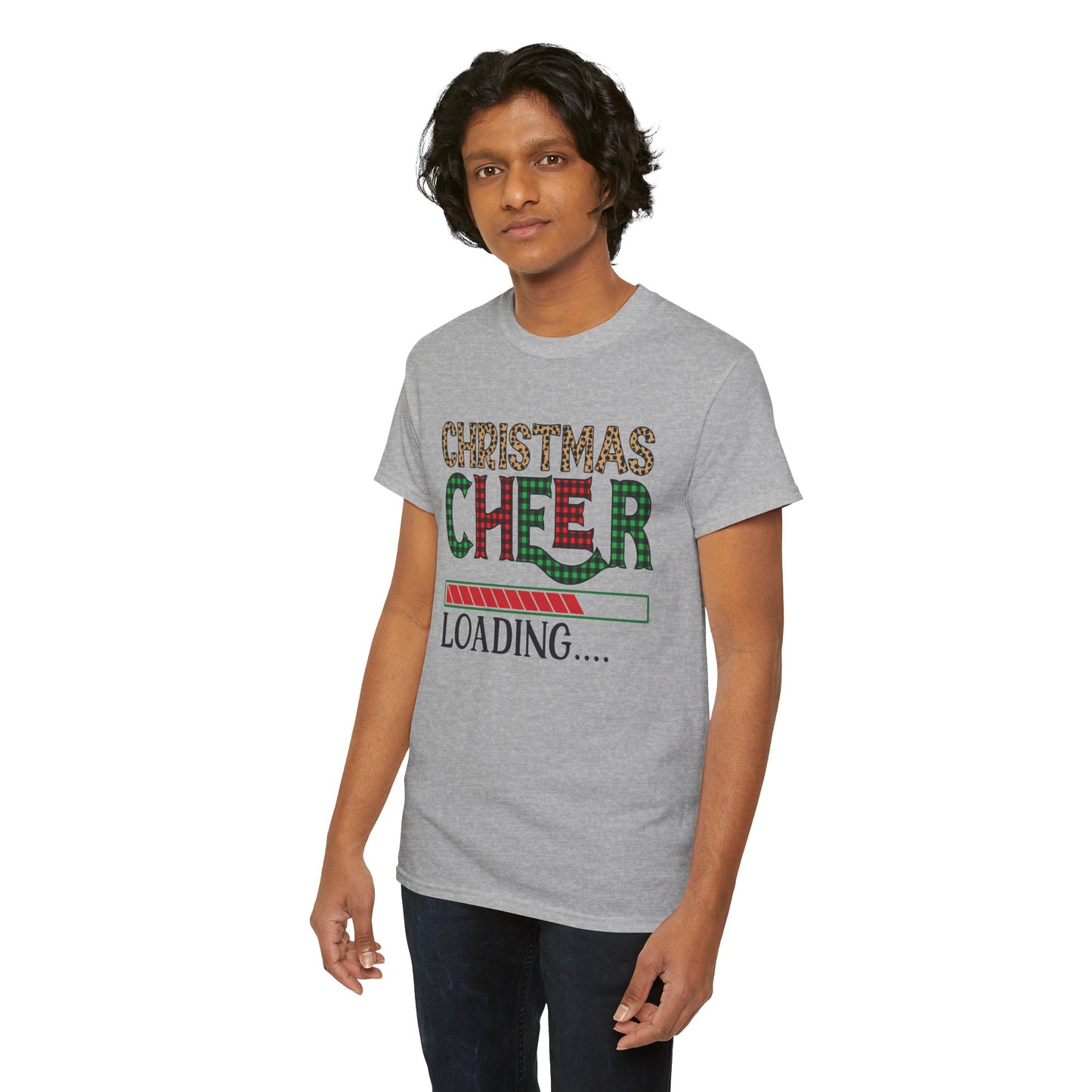 Christmas Cheer Loading Unisex Heavy Cotton Tee