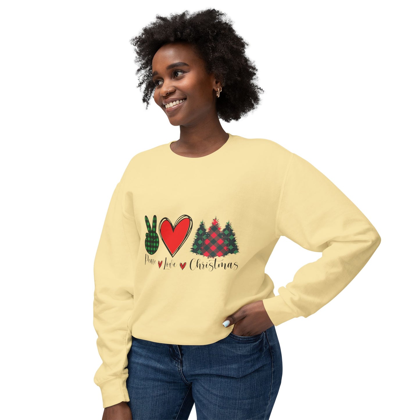 Christmas Peace Love Unisex Sweatshirt
