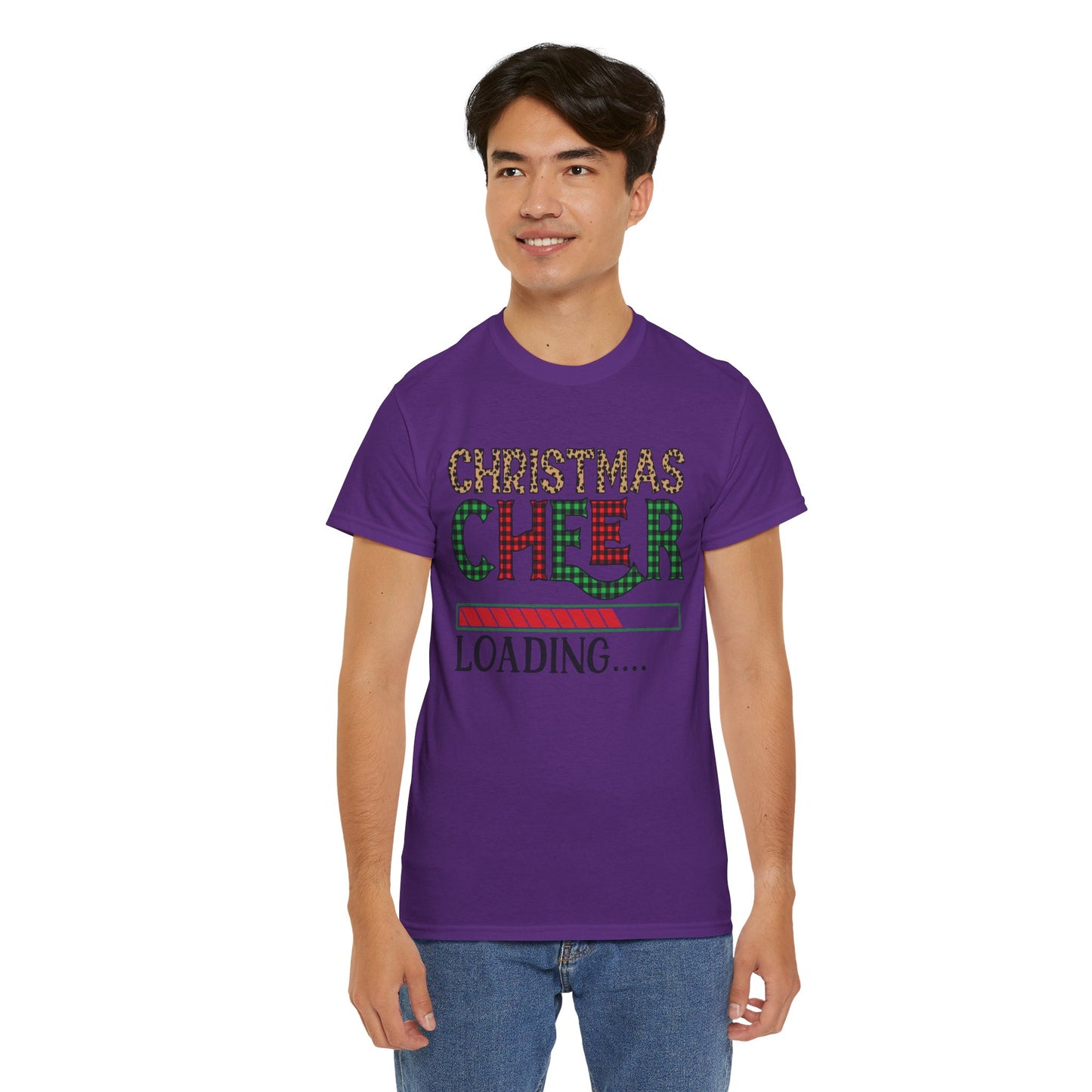 Christmas Cheer Loading Unisex Heavy Cotton Tee