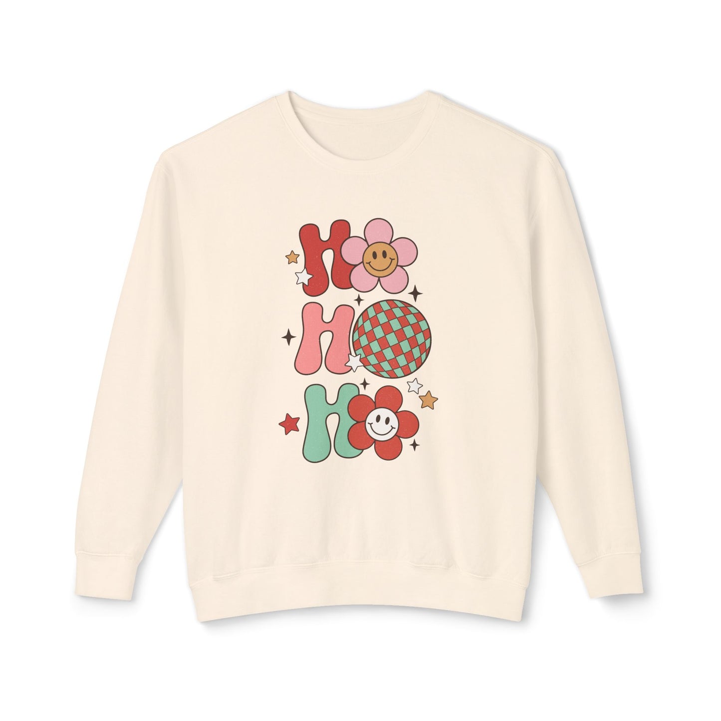 Festive Unisex Crewneck Sweatshirt - 'Ho Ho Ho' & 'Holly Jolly Babe' Design