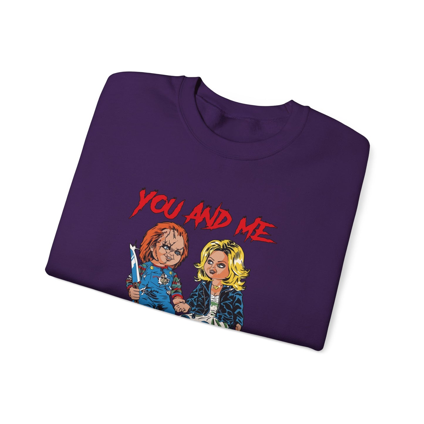 Chucky and bride Halloween Sweatshirt
