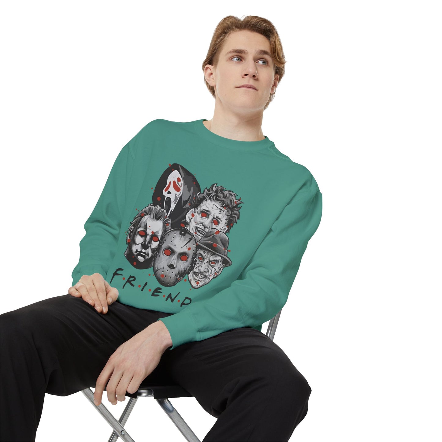 Halloween Garment-Dyed Sweatshirt