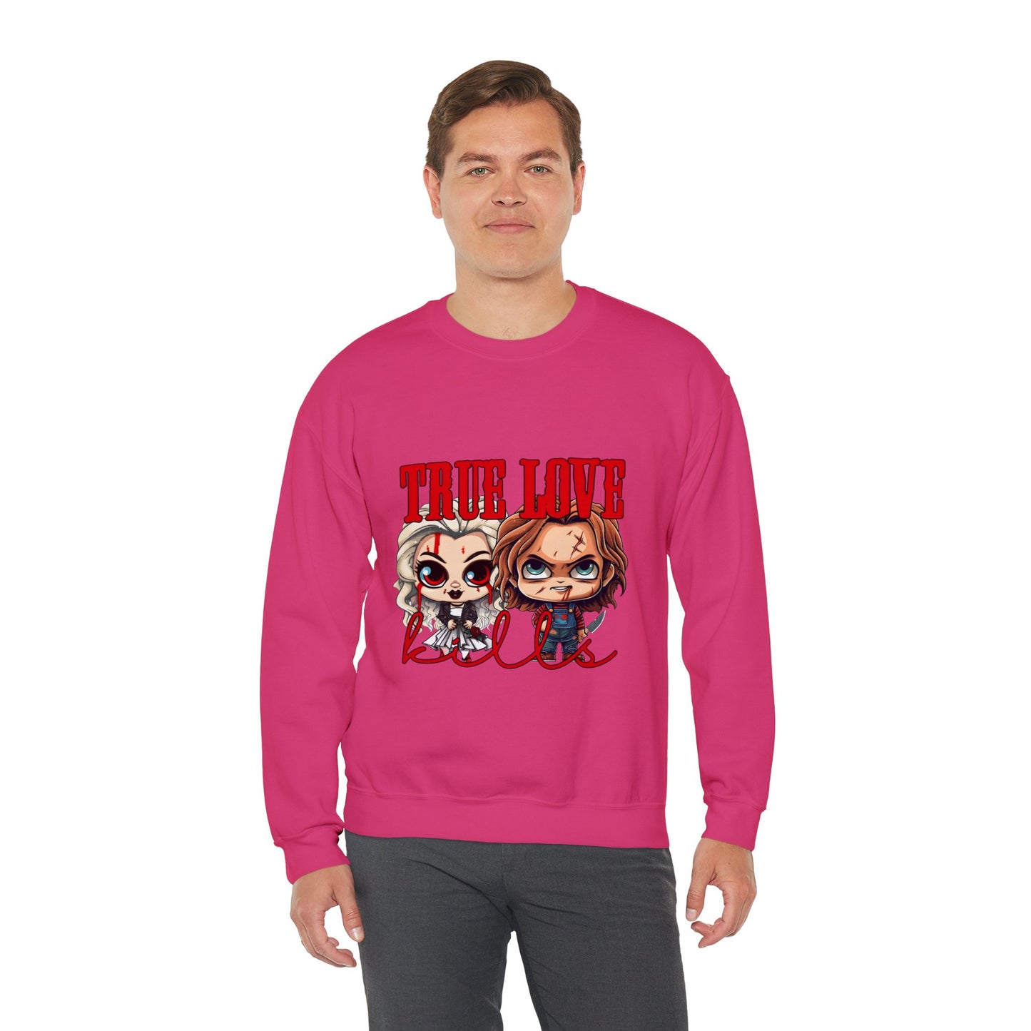 Chucky and bride Halloween Sweatshirt