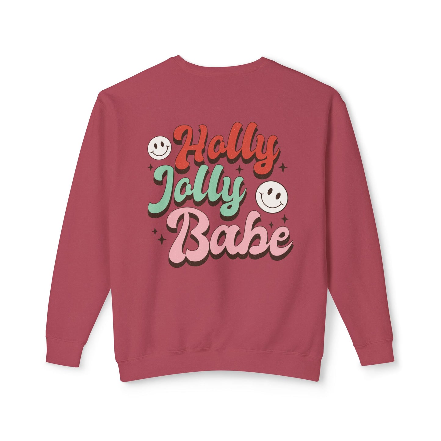Festive Unisex Crewneck Sweatshirt - 'Ho Ho Ho' & 'Holly Jolly Babe' Design