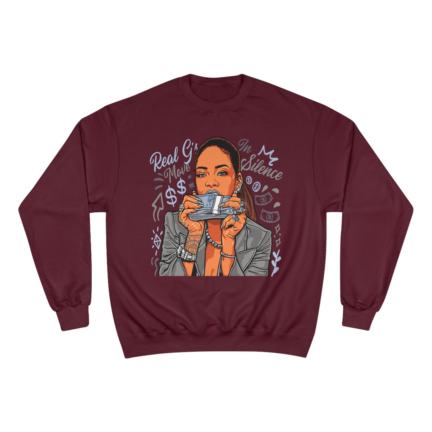 Real G's Move In Silence Champion Sweatshirt