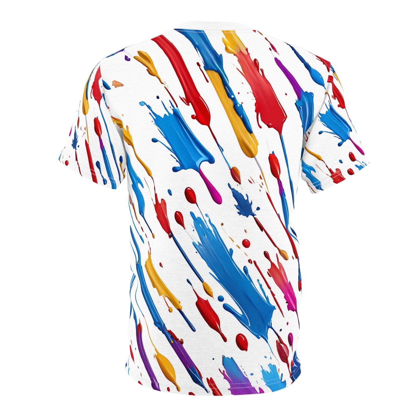Colorful Paint Splash Unisex Tee - Artistic Graphic Shirt for Creative Souls