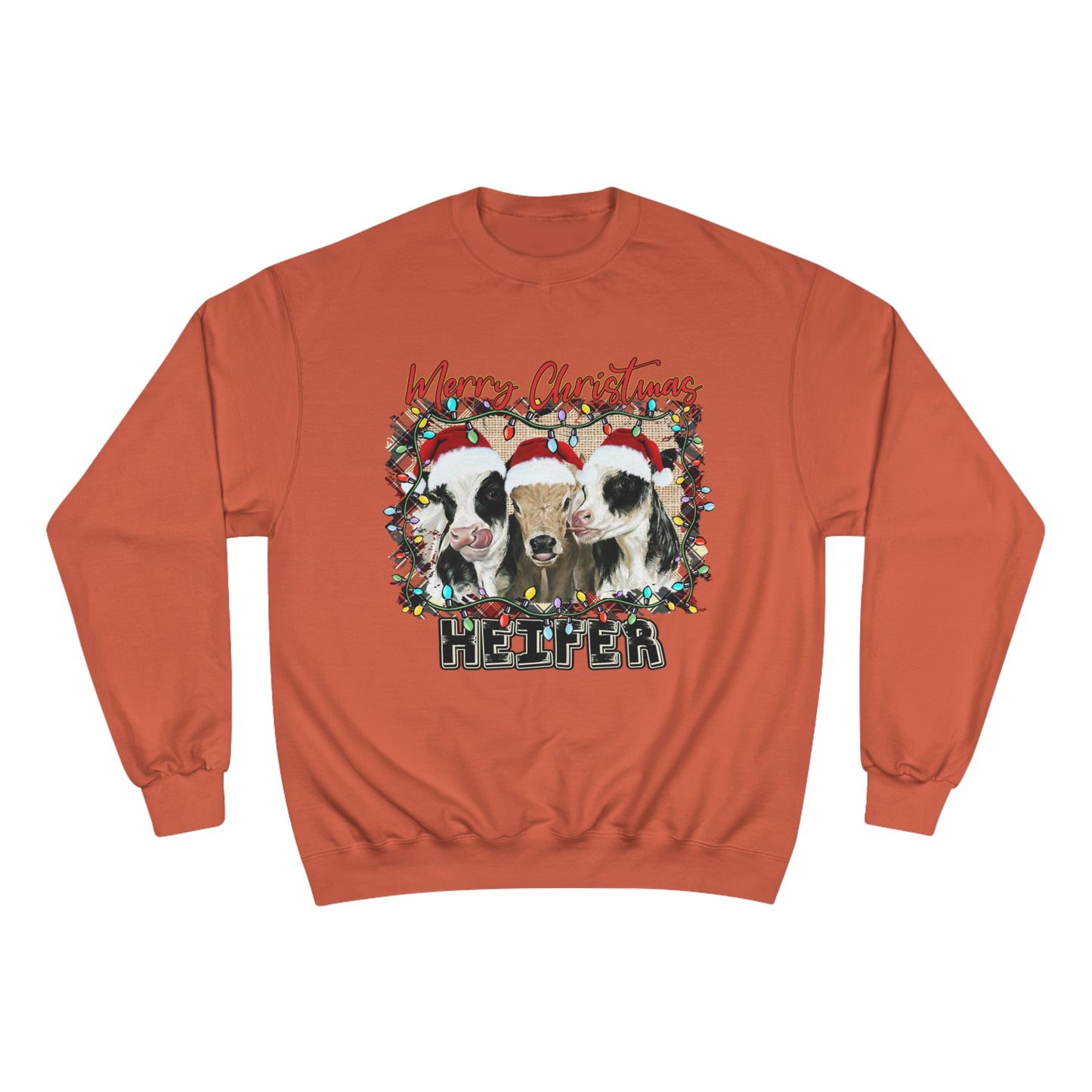 Merry Christmas Heffer Champion Sweatshirt