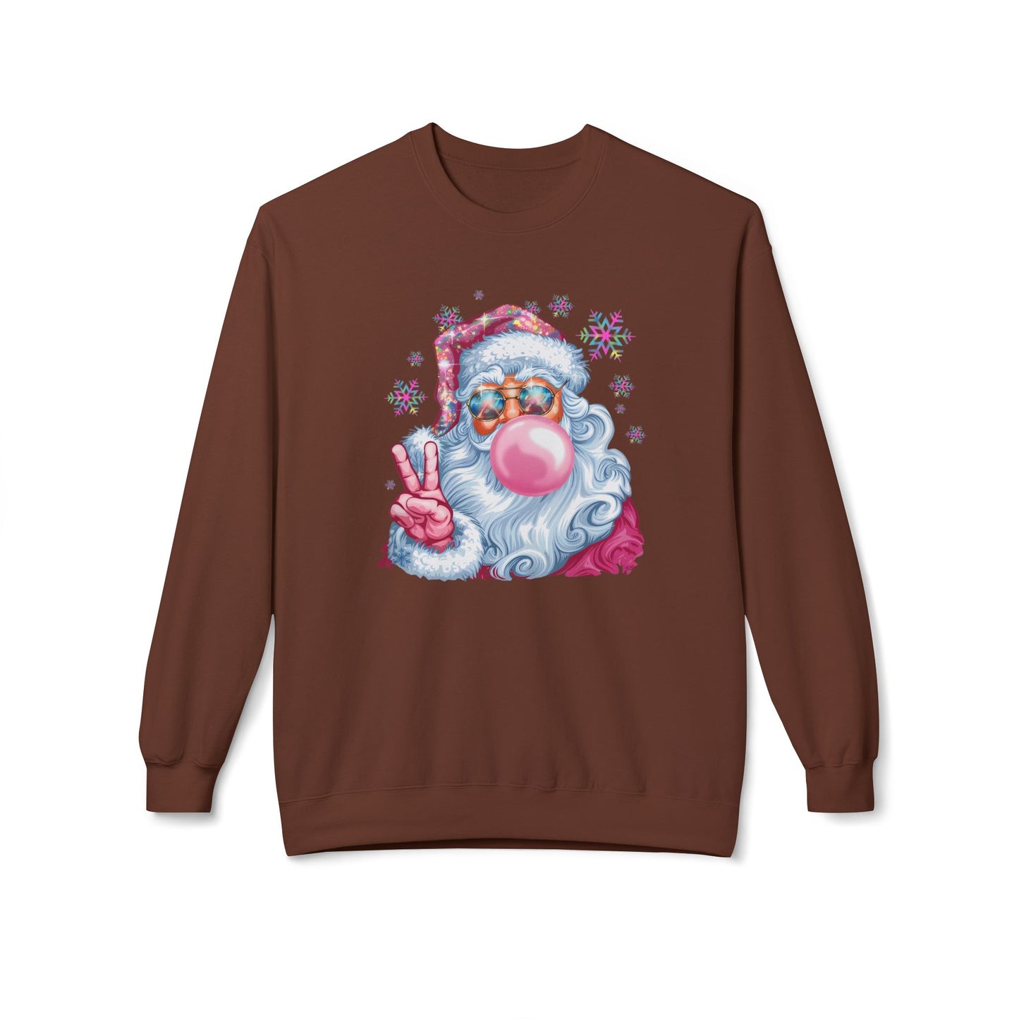 Santa Claus Midweight Softstyle Fleece Crewneck Sweatshirt