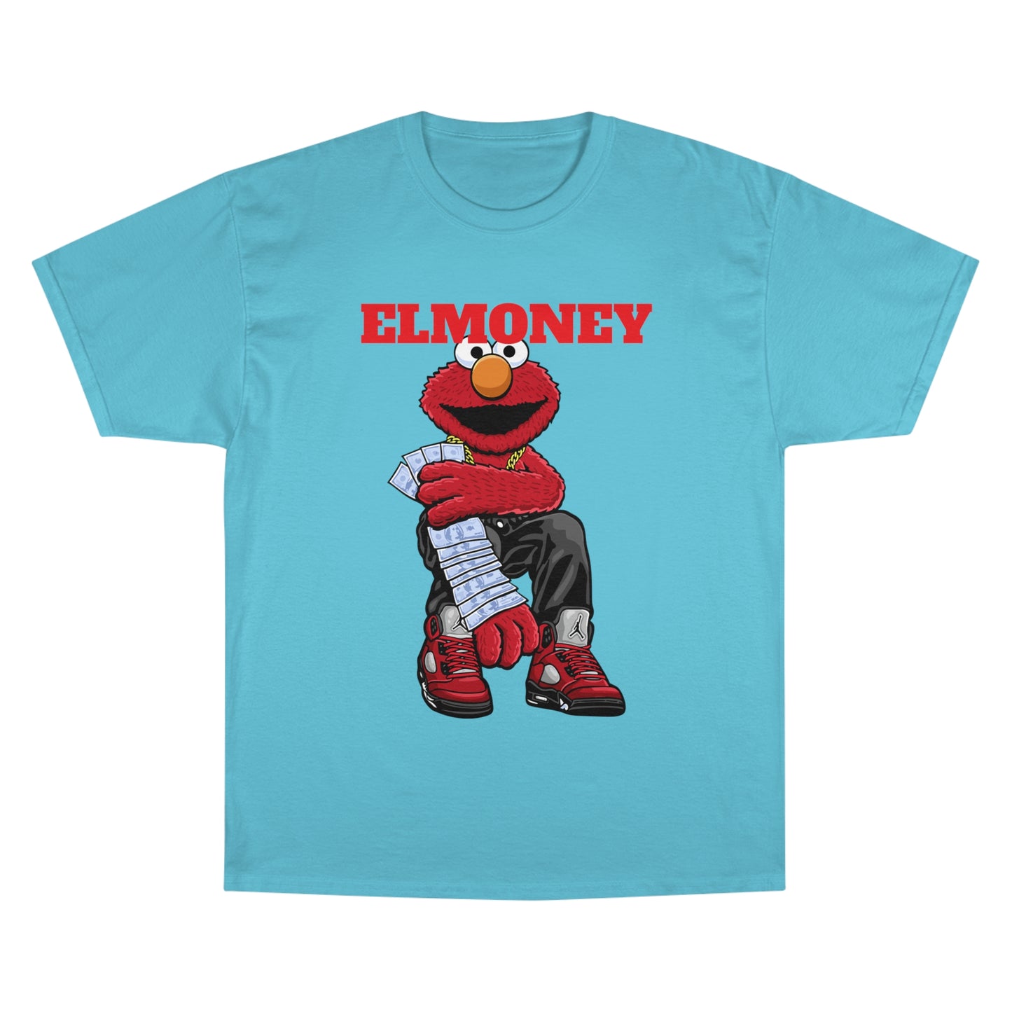 Elmo Champion T-Shirt with Money Design
