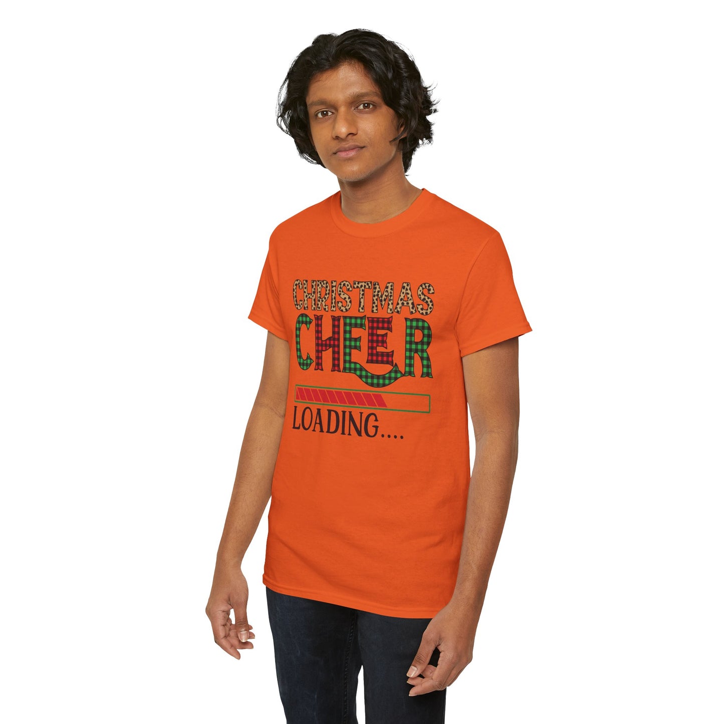 Christmas Cheer Loading Unisex Heavy Cotton Tee