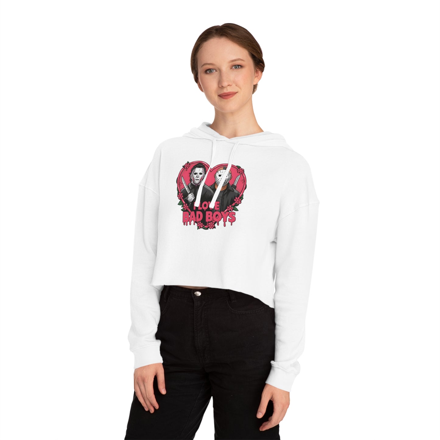 Halloween Cropped Hooded Sweatshirt