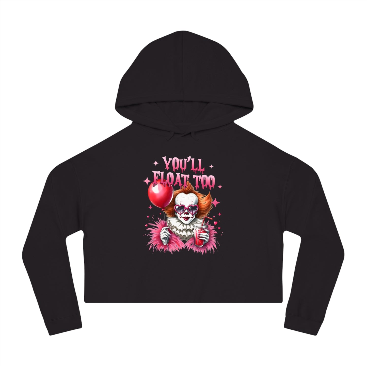 Halloween Cropped Hooded Sweatshirt