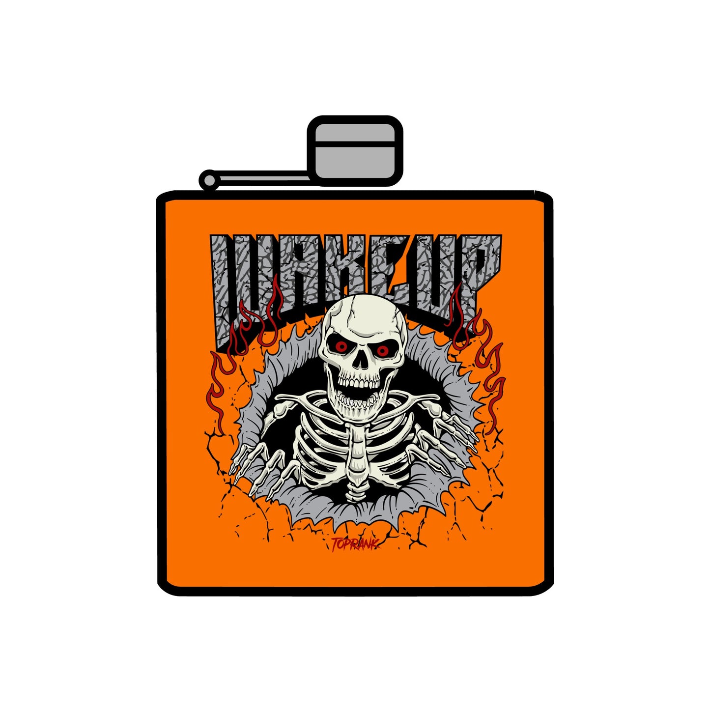 Wakeup Stainless Steel Flask, 6oz