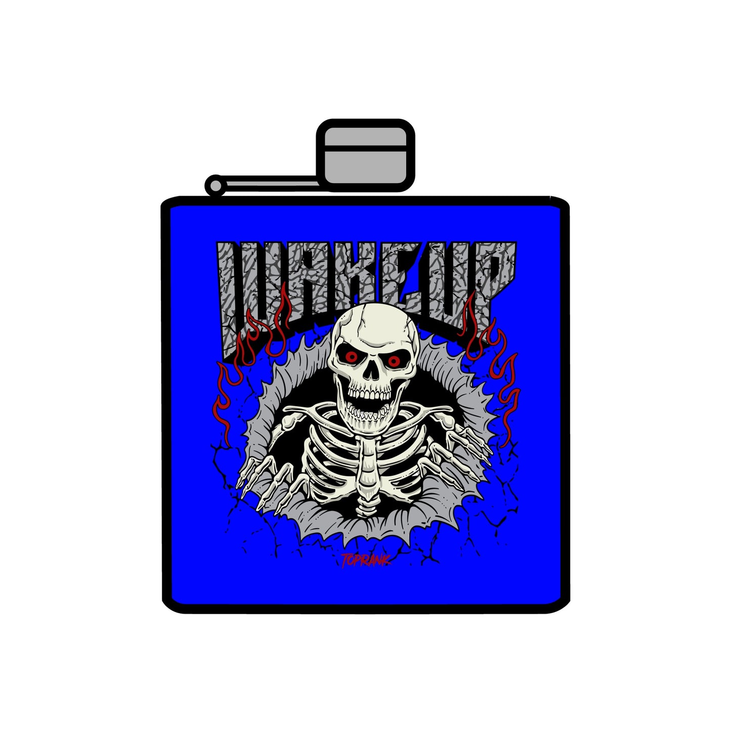 Wakeup Stainless Steel Flask, 6oz