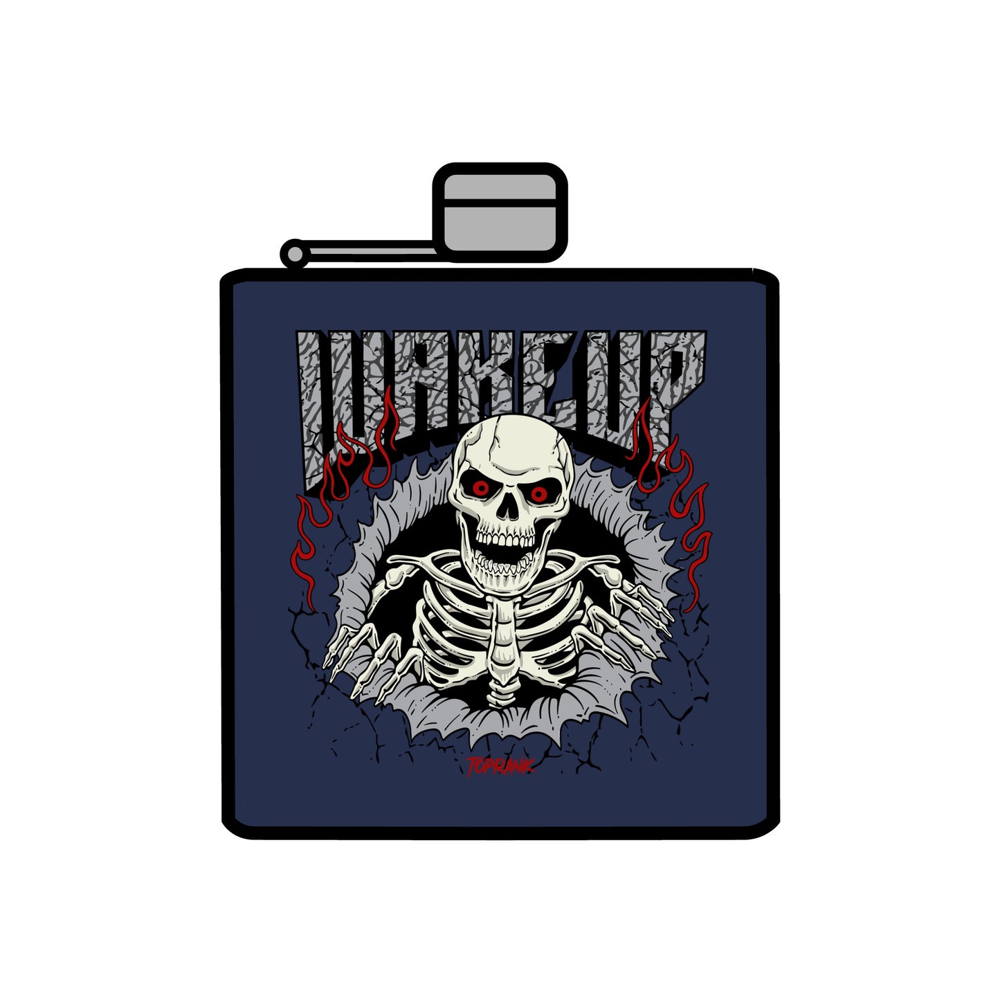 Wakeup Stainless Steel Flask, 6oz