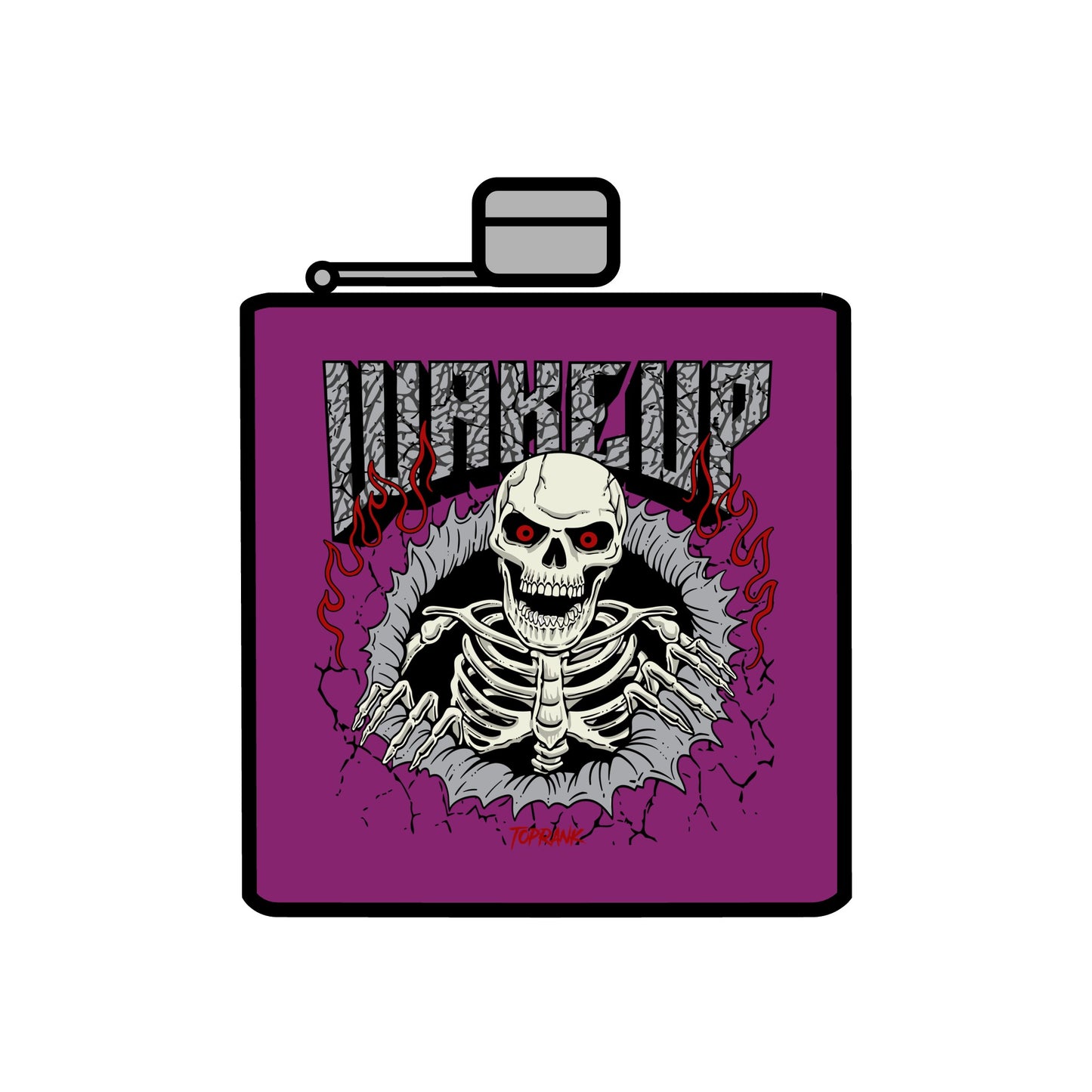 Wakeup Stainless Steel Flask, 6oz