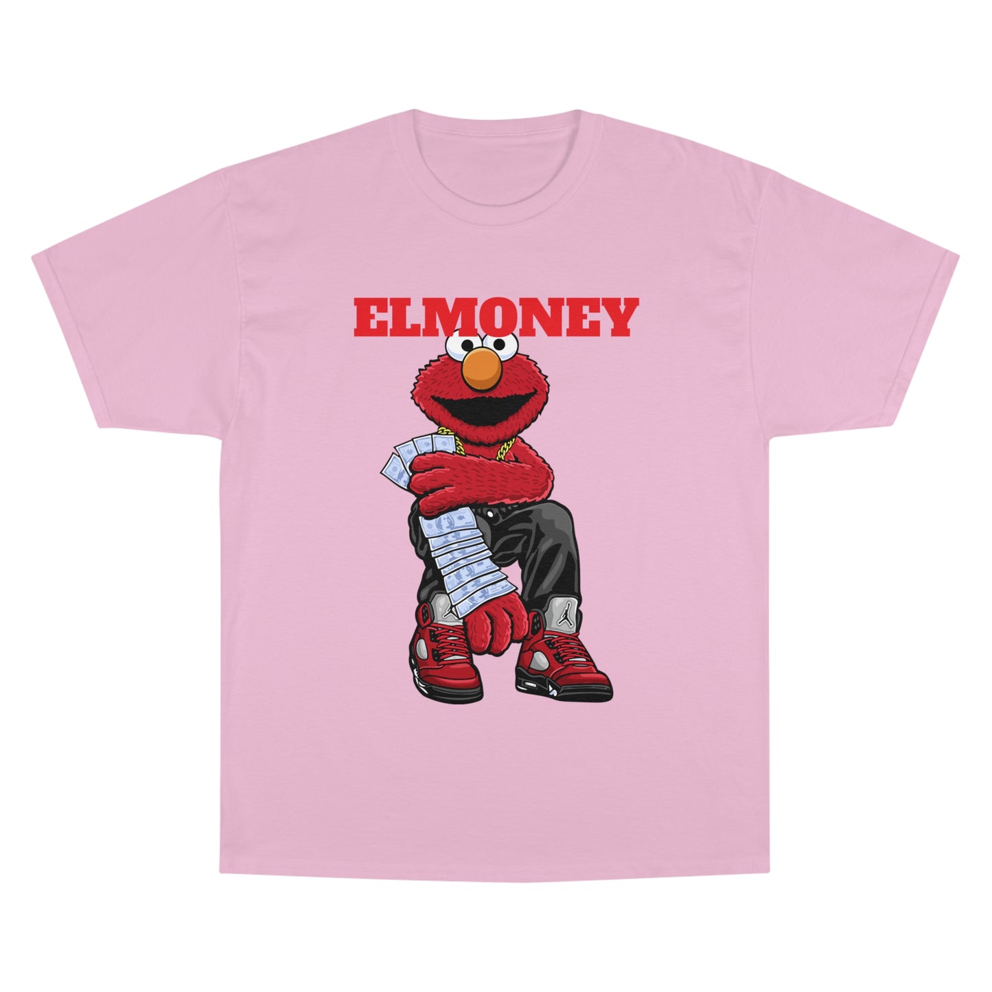 Elmo Champion T-Shirt with Money Design