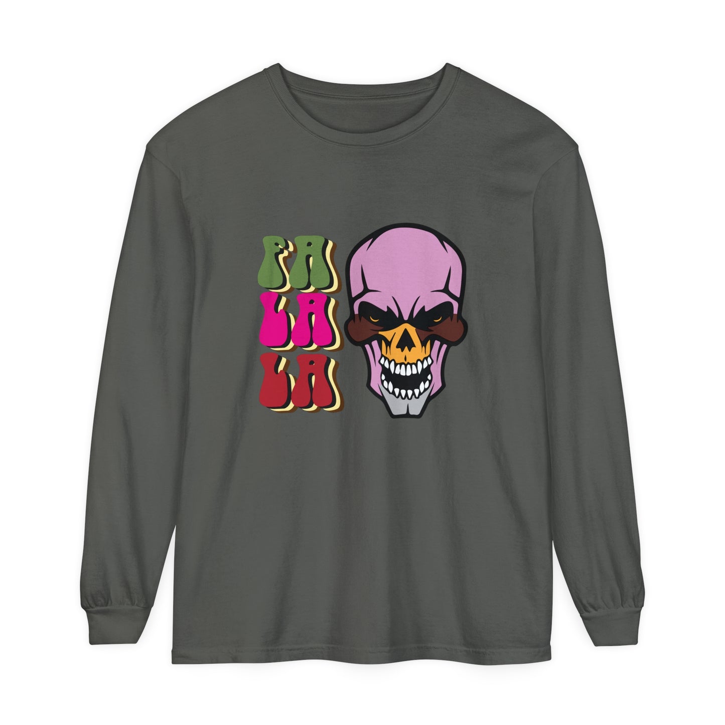 Skull Graphic Long Sleeve T-Shirt for Christmas