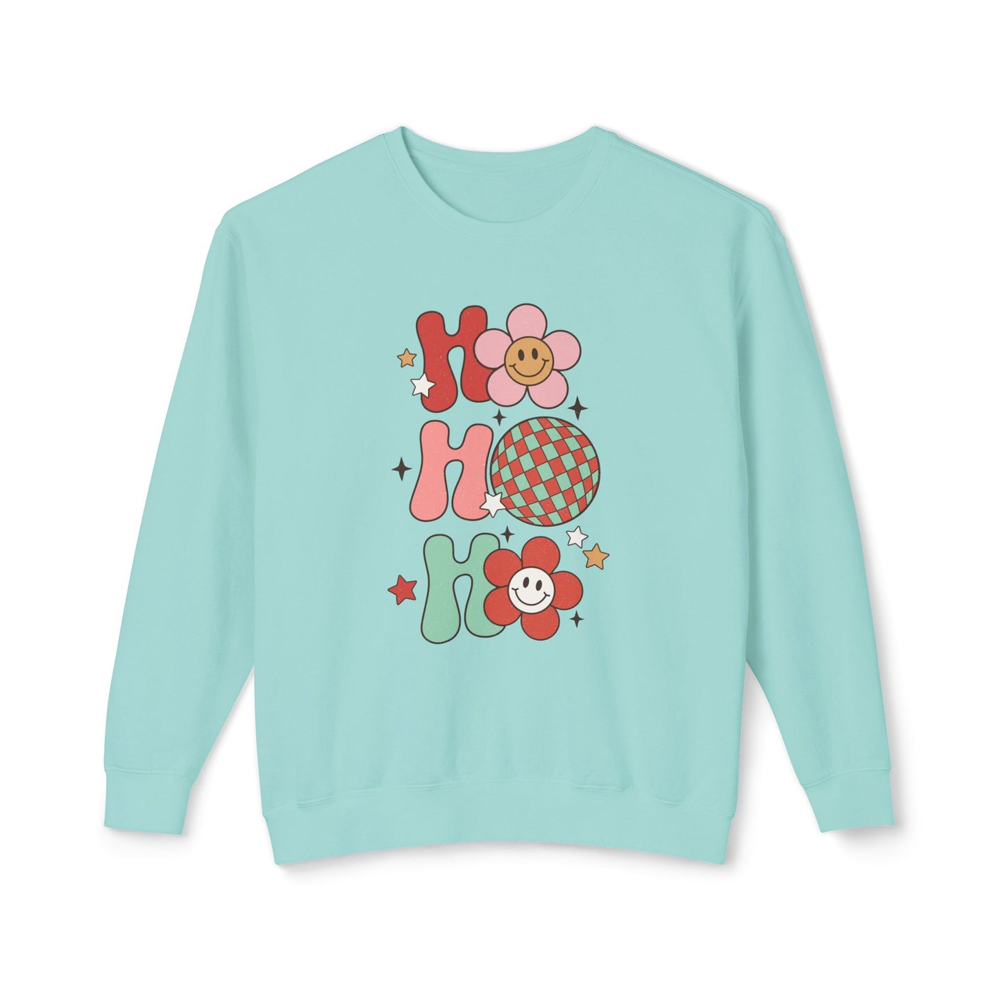 Festive Unisex Crewneck Sweatshirt - 'Ho Ho Ho' & 'Holly Jolly Babe' Design