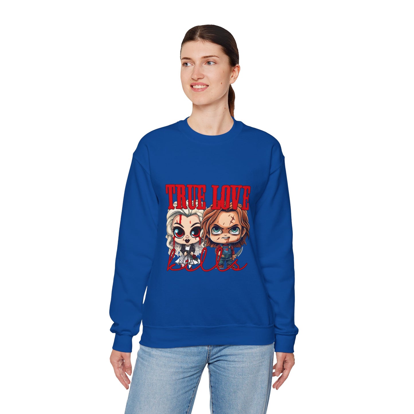 Chucky and bride Halloween Sweatshirt