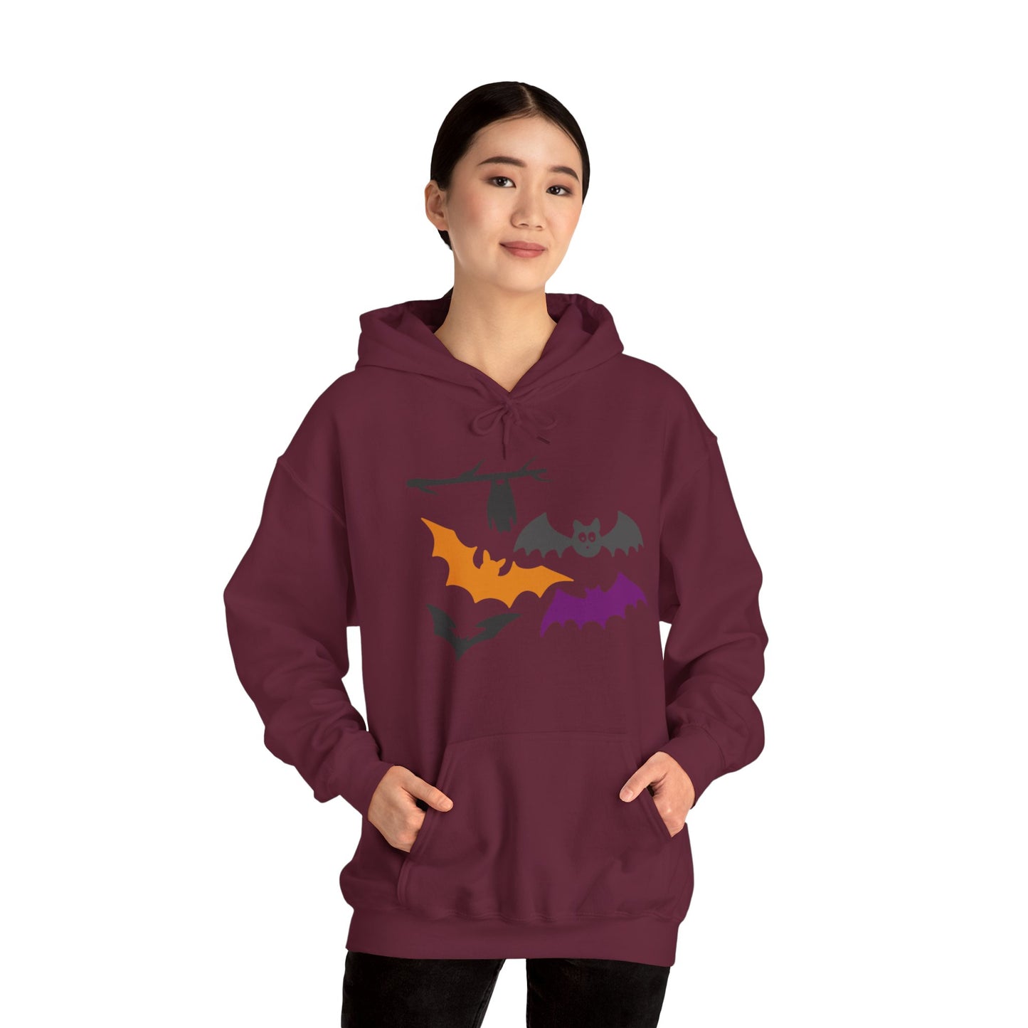 Halloween Bats Heavy Blend™ Hooded Sweatshirt
