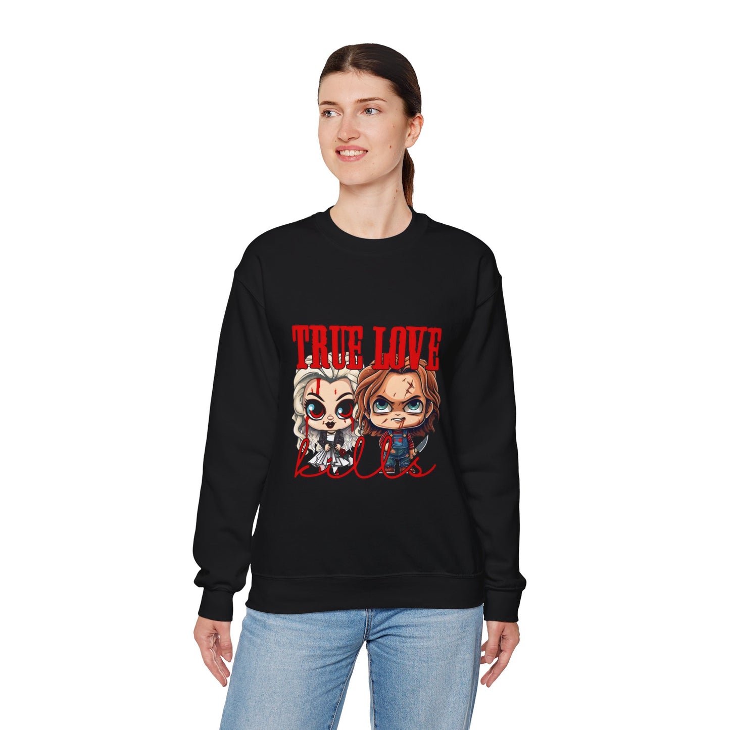 Chucky and bride Halloween Sweatshirt