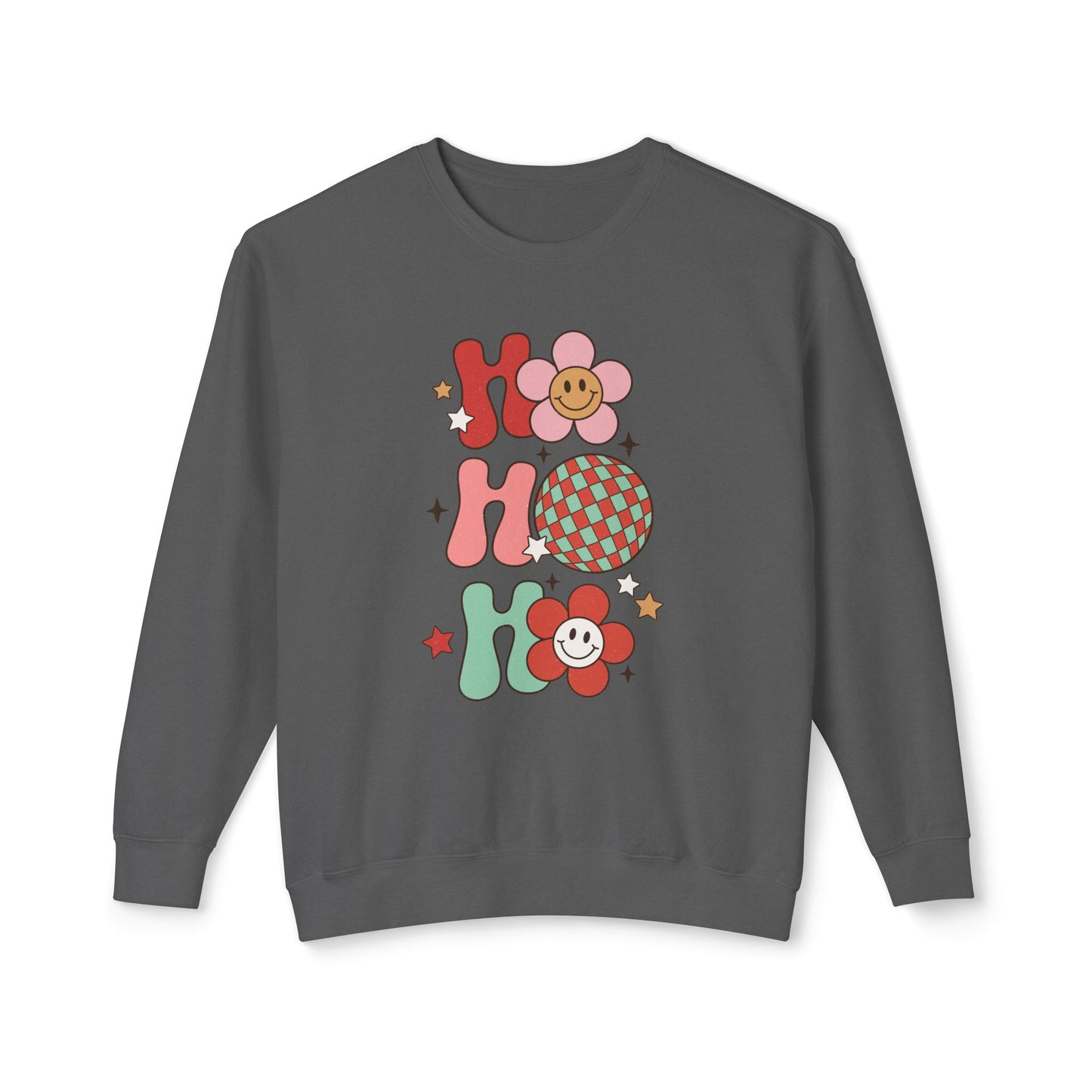 Festive Unisex Crewneck Sweatshirt - 'Ho Ho Ho' & 'Holly Jolly Babe' Design