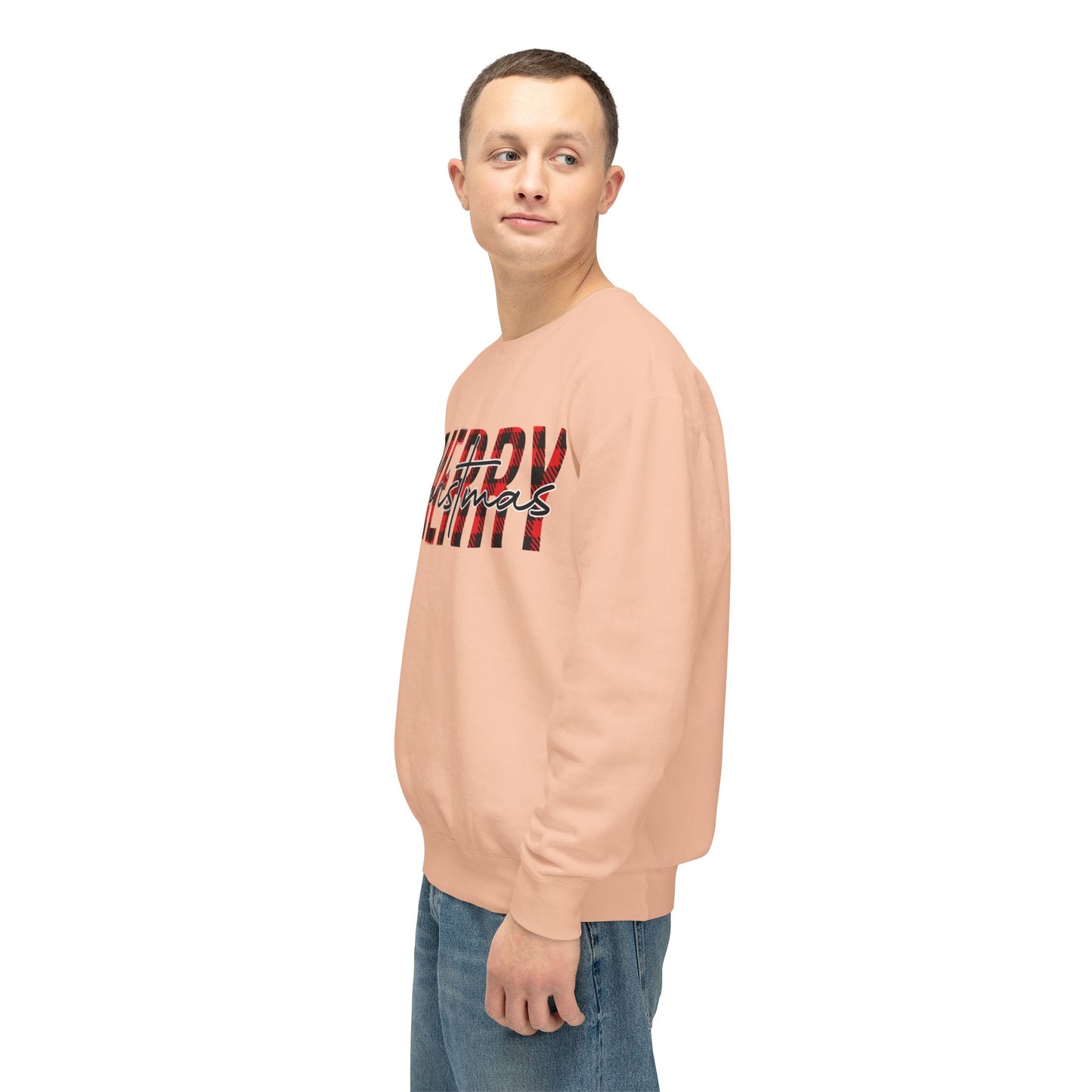 Merry Christmas Unisex Lightweight Crewneck Sweatshirt