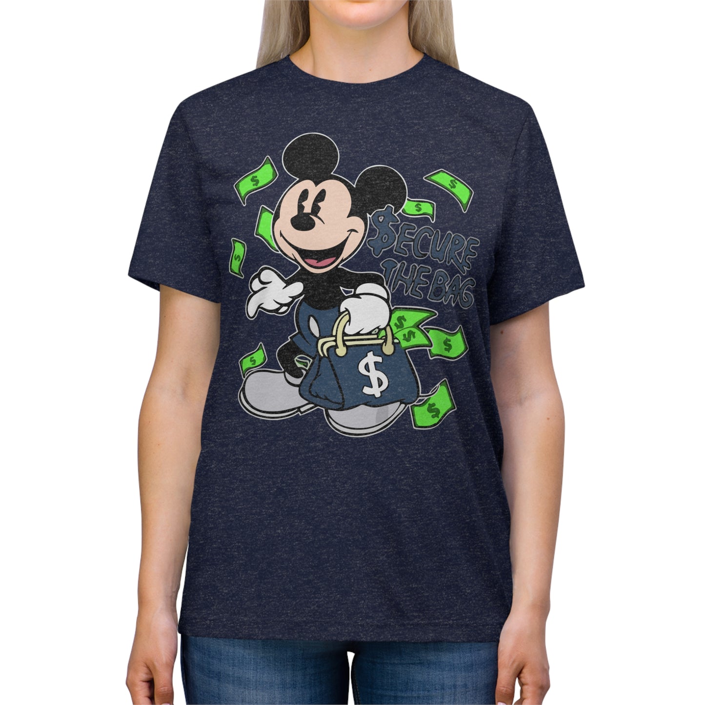 Disney Mickey Mouse 'Secure The Bag' Unisex Triblend Tee