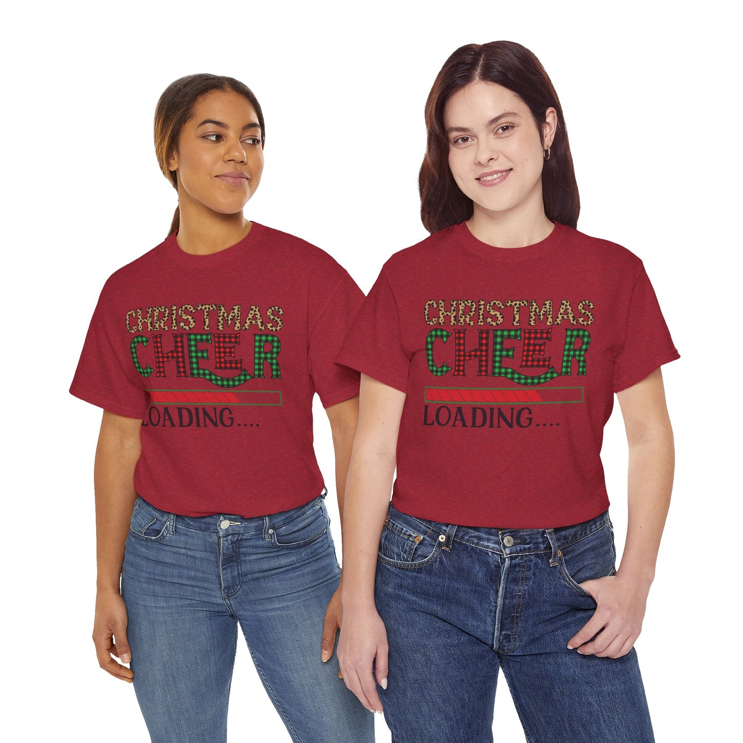 Christmas Cheer Loading Unisex Heavy Cotton Tee