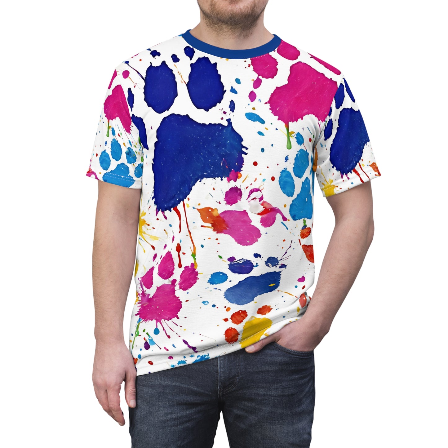 Dog Paw Unisex Cut & Sew Tee