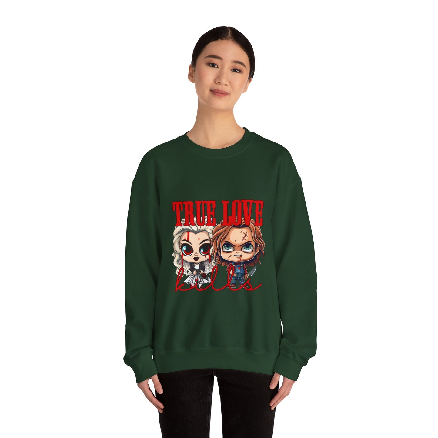 Chucky and bride Halloween Sweatshirt