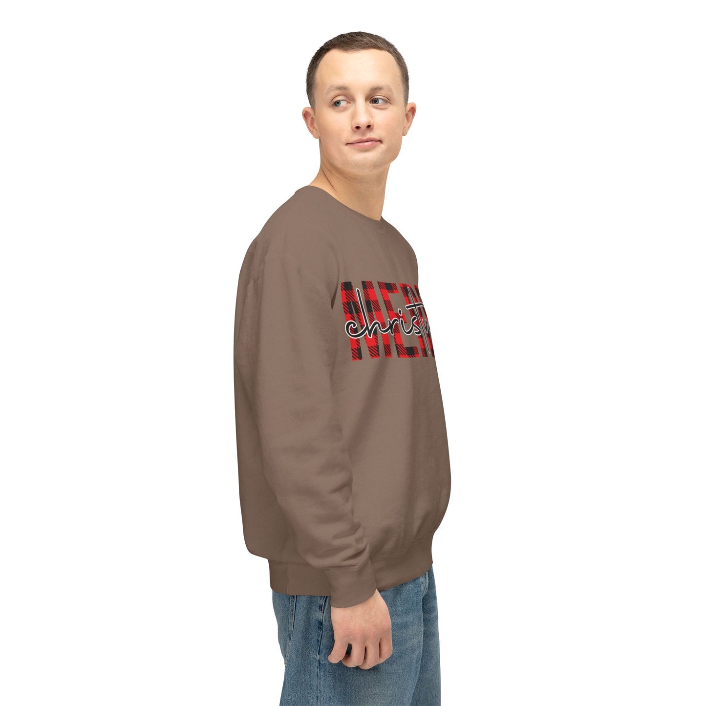 Merry Christmas Unisex Lightweight Crewneck Sweatshirt